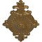 Ekena Millwork Quentin Ceiling Medallion, Hand-Painted Pale Gold, 23 1/2"W x 12 1/4"H x 1 1/2"P CM23RO1PAS - alternate 2
